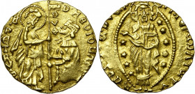 SEIGNEURS DE CHIOS, La Mahone génoise des Giustiniani, AV ducat. Au type de Filippo Maria Visconti, seigneur de Milan (1421-1436). D/ S PETRVS/ DVX/ D...