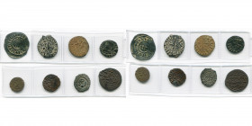 ARMENIE, Royaume, lot de 8 p.: Levon Ier, tank; Hetoum Ier, kardez (2, dont 1 ex. avec double frappe); Hetoum II, kardez, D/ Quatre points de part et ...