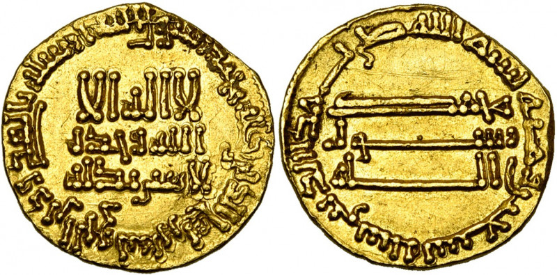ABBASID, al-Rashid (AD 786-809/AH 170-193) AV dinar, AH 190, no mint. BMC I, 157...