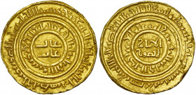 FATIMID, al-Amir (AD 1101-1130/AH 495-524) AV dinar, AH 516, Sur. Miles, Fatimid, 437; BMC IV & IX, -; Lav. -; Nat. Library Cairo 2193. 3,64g Minor ma...