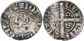 BRABANT, Duché, Jean Ier (1268-1294), AR denier (kopje), après 1286. Au type hollandais. D/ IOHANES DEI GRATIA T. à g. R/ DVX- BRA-BAN-TIE Croix longu...