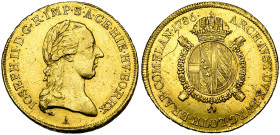 BRABANT, Duché, Joseph II (1780-1790), AV souverain, 1786A, Vienne. Type brabançon. D/ T. l. à d. R/ Ecu ovale couronné, sur une croix de Bourgogne, e...