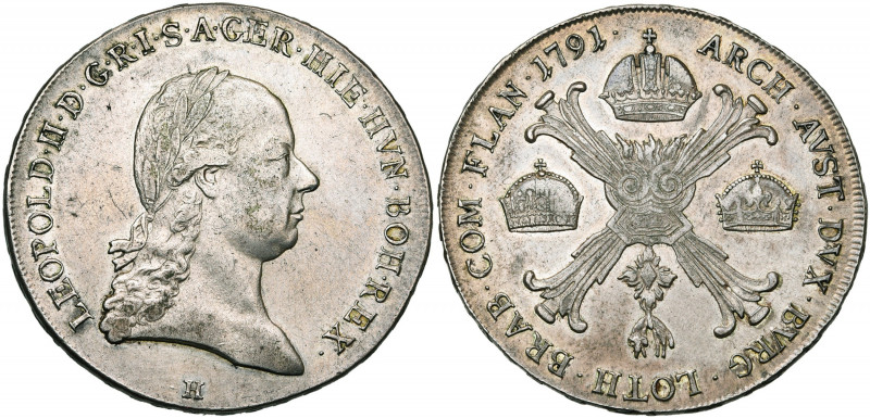 BRABANT, Duché, Léopold II (1790-1792), AR couronne, 1791H, Günzburg. Type braba...