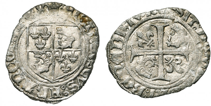 FRANCE, Royaume, François Ier (1515-1547), AR grand blanc du Dauphiné, Crémieu. ...