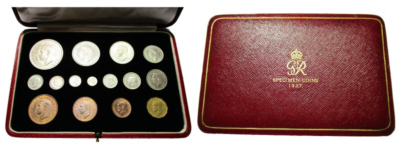 GRANDE-BRETAGNE, Georges VI (1936-1952), Coronation proof set (15 p.), 1937. S. ...