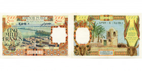 DJIBOUTI, Territoire français des Afars et des Issas, 5000 francs, s.d. (1969). Pick 30. Petites taches. Annoté au crayon dans la marge.
Superbe