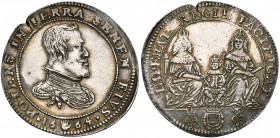 PAYS-BAS MERIDIONAUX, AR jeton, 1664, Anvers. Projet de mariage de Marguerite d''Espagne avec Léopold d''Autriche. D/ B. cuir. de Philippe IV à d. R/ ...