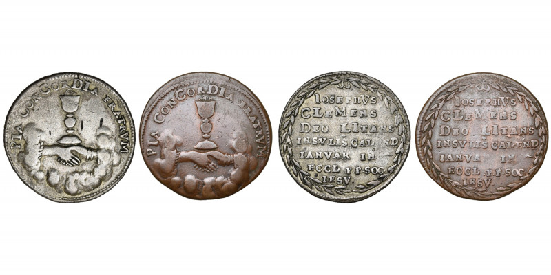 PAYS-BAS MERIDIONAUX, jeton, 1707. Première messe de Joseph Clément de Bavière d...