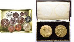BELGIQUE, lot de 13 médailles: 1835, Jouvenel, Exposition de l''industrie belge à Bruxelles; s.d., Jouvenel, Marguerite d''Autriche; 1851, Exposition ...