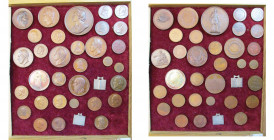 BELGIQUE, lot de 34 médailles, dont: s. d., L. Wiener, Société royale de Flore de Bruxelles (AR); 1851, L. Wiener, Association royale de la société ly...
