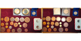 BELGIQUE, lot de 25 médailles et jetons, dont: 1835, Jouvenel, Transfert de l''Université catholique de Malines à Louvain; 1835, Braemt, Exposition in...