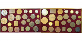 BELGIQUE, lot de 24 médailles, dont: 1875, Exposition agricole à Sleidinge (vermeil); 1878, Commune de Schilde; 1909, Maurice Kufferath et Guillaume G...