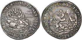 PAYS-BAS SEPTENTRIONAUX, AR jeton, 1600, Dordrecht. Victoire de Nieuport et propositions de paix aux provinces du Sud. D/ Les armes prises à l''ennemi...