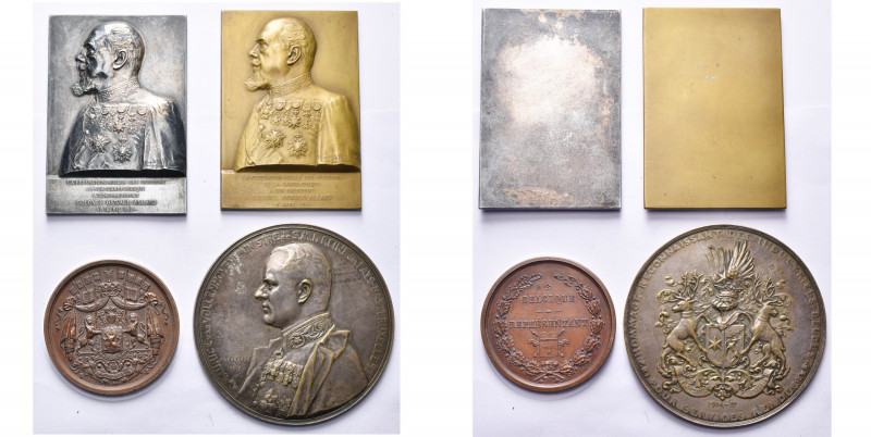 BELGIQUE, lot de 4 médailles: s.d.; Hart, insigne de Représentant non attribué (...