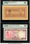 Afghanistan Treasury 10; 1000 Afghanis ND (1926-28); (1967) Pick 8; 46 Two Examples PMG Choice Uncirculated 64; Choice About Unc 58. 

HID09801242017
...