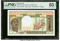 Cameroon Banque des Etats de l'Afrique Centrale 10,000 Francs ND (1978-81) Pick 18b PMG Gem Uncirculated 65 EPQ. 

HID09801242017

© 2022 Heritage Auc...