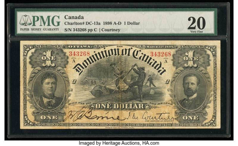 Canada Dominion of Canada $1 31.3.1898 DC-13a PMG Very Fine 20. 

HID09801242017...
