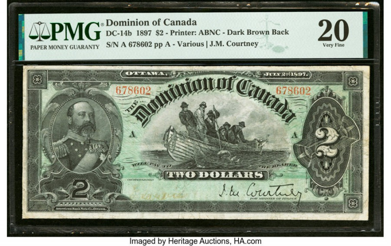 Canada Dominion of Canada $2 2.7.1897 DC-14b PMG Very Fine 20. 

HID09801242017
...