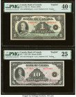 Canada Bank of Canada $1; 10 1935 BC-1; BC-7 Two Examples PMG Extremely Fine 40 EPQ; Very Fine 25. 

HID09801242017

© 2022 Heritage Auctions | All Ri...