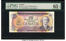 Canada Bank of Canada $10 1971 BC-49cA Replacement PMG Gem Uncirculated 65 EPQ. 

HID09801242017

© 2022 Heritage Auctions | All Rights Reserved