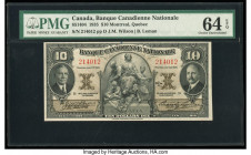 Canada Montreal, PQ- Banque Canadienne Nationale $10 2.1.1935 Ch.# 85-14-04 PMG Choice Uncirculated 64 EPQ. 

HID09801242017

© 2022 Heritage Auctions...