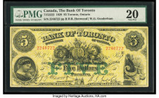 Canada Toronto, ON- Bank of Toronto $5 1.10.1929 Ch.# 715-22-22 PMG Very Fine 20. 

HID09801242017

© 2022 Heritage Auctions | All Rights Reserved