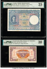 Ceylon Government of Ceylon 10 Rupees 19.9.1942 Pick 36A PMG Very Fine 25; French Indochina Banque de l'Indo-Chine 5 Piastres ND (1942-45) Pick 64 PMG...