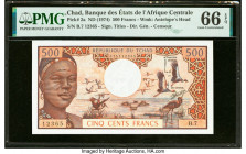 Chad Banque Des Etats De L'Afrique Centrale 500 Francs ND (1974) Pick 2a PMG Gem Uncirculated 66 EPQ. 

HID09801242017

© 2022 Heritage Auctions | All...