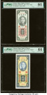 China Bank of Taiwan Group Lot of 5 Examples PMG Choice Uncirculated 64 (4); Choice Uncirculated 63. Minor stains are noted on Pick R112A. 

HID098012...