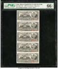 Cuba Banco Espanol De La Isla De Cuba 10 Centavos 15.2.1897 Pick 52d Uncut Consecutive Sheet of 5 PMG Gem Uncirculated 66 EPQ. 

HID09801242017

© 202...