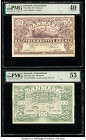 Denmark National Bank 50 ; 100 Kroner 1951; 1953 Pick 38g; 39j Two Examples PMG Extremely Fine 40; About Uncirculated 53. 

HID09801242017

© 2022 Her...