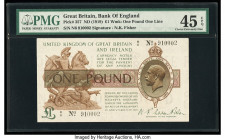 Great Britain Bank of England 1 Pound ND (1919) Pick 357 PMG Choice Extremely Fine 45 EPQ. 

HID09801242017

© 2022 Heritage Auctions | All Rights Res...