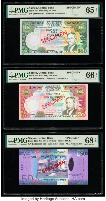 Samoa Central Bank of Samoa 50 (3); 100 (3) Tala ND (2006) (2); (2014); (2017) (...