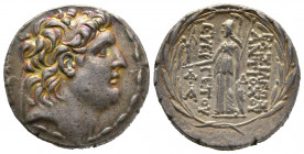 Antiochos VII, (138-129 B.C.), silver tetradrachm, Sear 7091, AG 16.82 g. TTB