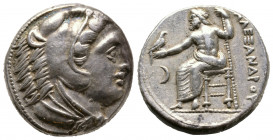 Macedonia, Alexandre III le Grand (336-323) BC. Tetradrachm, AG 17,18 g., 25,2 mm Price 887v TTB+