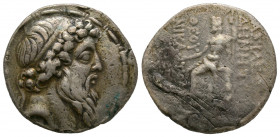 Royaume Seleucide, Démétrios II Nicator, 2e règne (130-125), AR tétradrachme, 127-126 av. J.-C. Sear 7102 AG 15.37 g. TB-TTB