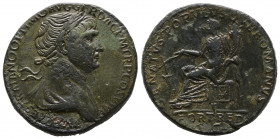 Traianus 98-117, Rome, Sesterce , AE 25,5 g., 32,4 mm, SUP