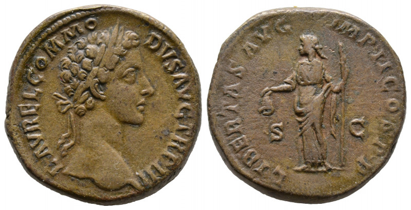 Commodus, Sestertius, Date 179, AE 27,51 g., 30,5 mm, TTB+ RIC 1599, C 227
