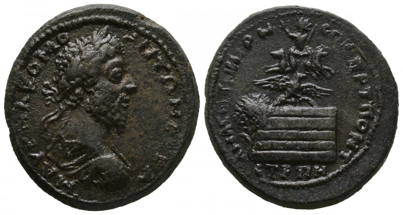 Pontus, Commodus (177-192) Amasia, AE 26,5 g., 32 mm 
Avers : Μ AYPHΛ ΚΟΜΟ ΑΝΤΩΝ...