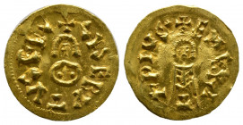 Espagne, Wisigoths Sisebut 611- 621 Triens, AU 1,44 g., 19,2 mm