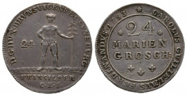 Karl Wilhelm Ferdinand, 1780-1806, 24 mariengroschen, 1783, AG 13 g. Ref : KM#1011, TTB, traces de nettoyage