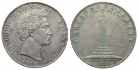 Bayern, Ludwig I. 1825 - 1848, Taler, München 1828 AG 28.09 g. 
Ref : Dav. 562 Superbe