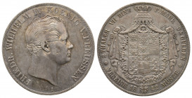 Prussia, Friedrich Wilhelm IV, 2 Taler, 1842-A. Berlin Mint, AG 37 g.
Ref : KM#440.1. presque Superbe