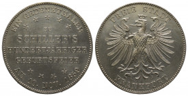 Frankfurt am Main, Taler 1859, AG 18.50 g. Ref : Dave. 650. FDC