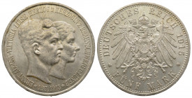 Braunschweig, 1913-1918, 1915 A, 5 Marks, AG 27,78 g., 38 mm, 
Ref : J. 58 SPL-FDC