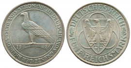 Weimar Republic Commemorating the Liberation of the Rhineland. 5 Mark 1930-A Berlin mint, AG 25 g. Ref : KM#71. Superbe