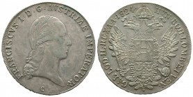 Franz I. 1806 - 1835 Thaler 1824. Prague, AG 28 g. TTB