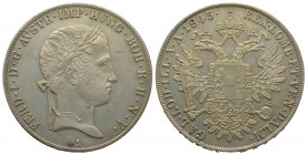 Ferdinand I. 1835 - 1848 1 Taler 1845 A KM# 2240 Superbe