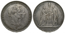 Franz Joseph I. (1848 - 1916). 2 Gulden, 1854 A. Wien, AG 26 g. TTB/SUP