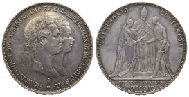 Franz Joseph I. (1848 - 1916). 2 Gulden, 1854 A. Wien, AG 26 g. SUP
